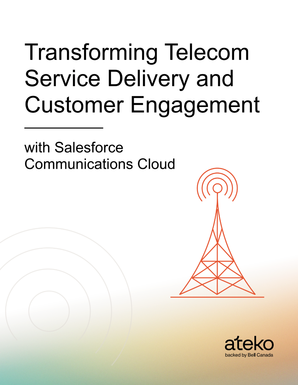 Transforming Telecom Service Delivery and Customer Engagement guide cover.