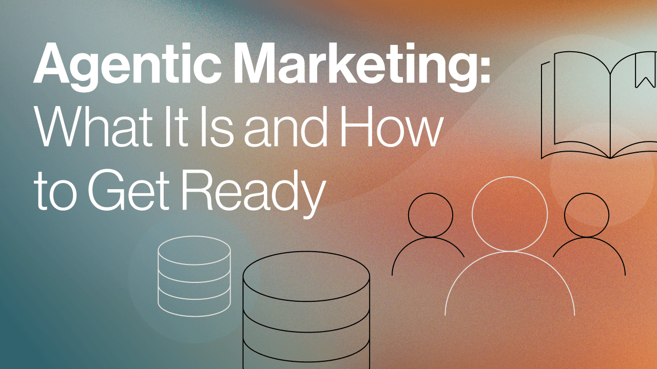 Agentic Marketing concept illustration: What it is and how to get ready for AI agents in marketing.