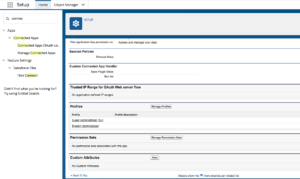Connected apps in Salesforce