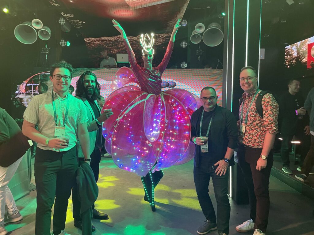 Some of the Ateko team enjoys a party at Dreamforce