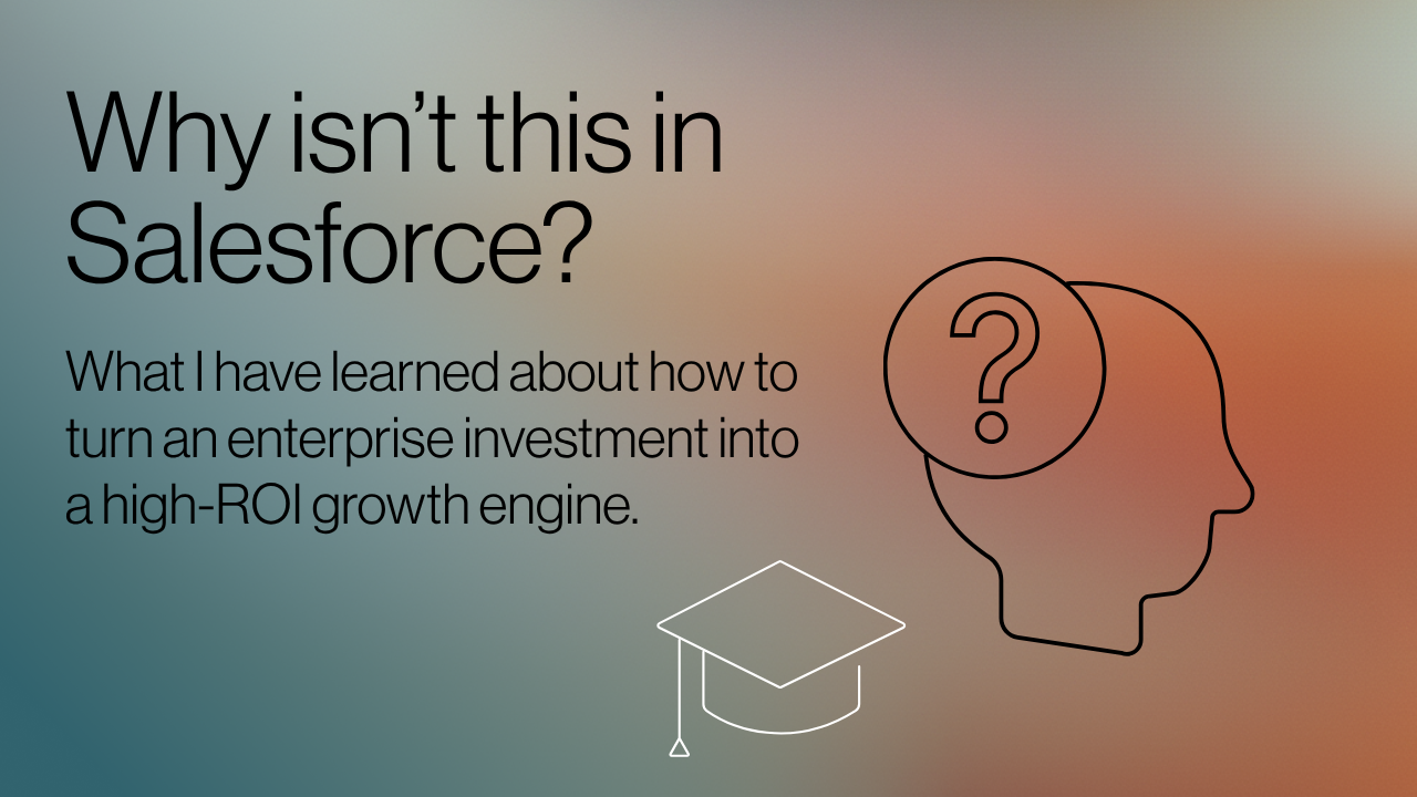 Why isn’t this in Salesforce?