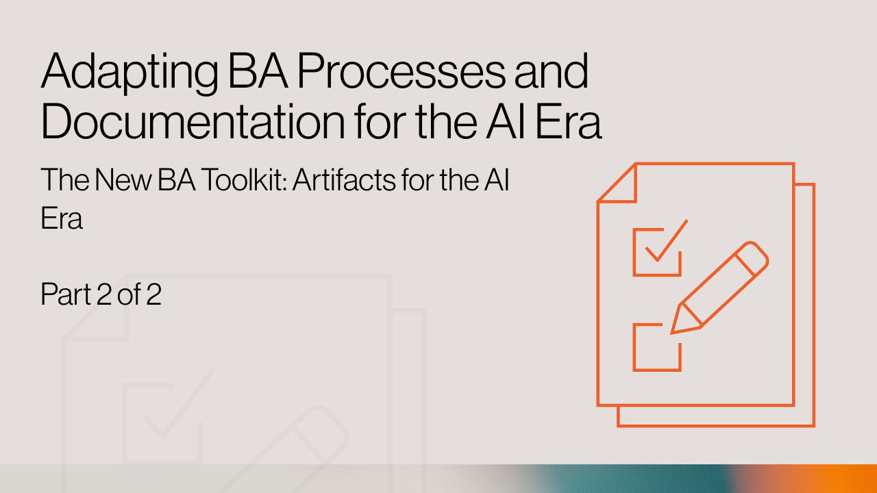 The New BA Toolkit Artifacts for the AI Era title image