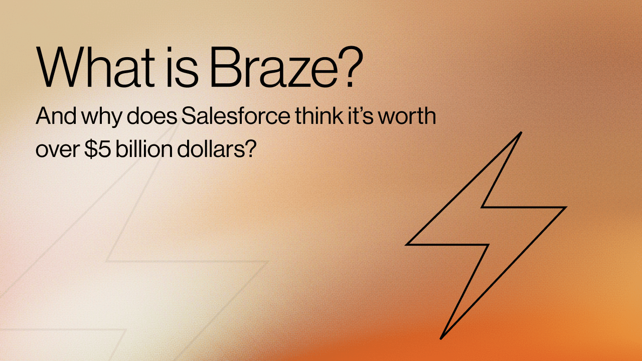 What is Braze title image with a. lack lightning bolt icon